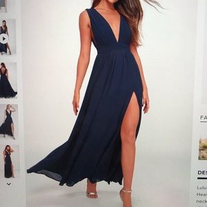 Navy blue Prom/Bridesmaid dress